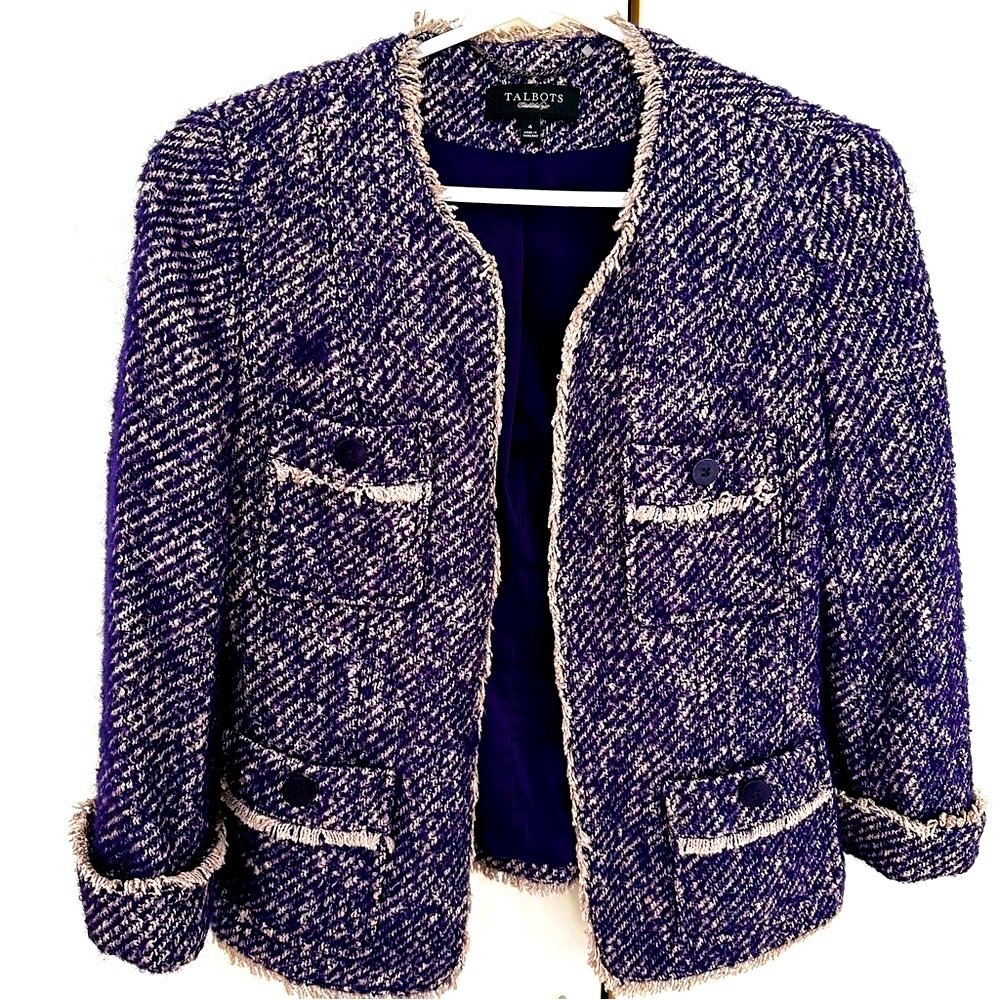 Talbots Tweed Blazer - Like New!  (Size 4)